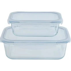 Conservation Alimentaire<Gifi 2 boîtes de conservation en verre 640 ml et 1500 ml