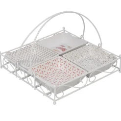 Vaisselle Et Accessoires De Table<Gifi 4 coupelles avec support blanc