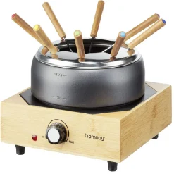 Petit Électroménager<Gifi Appareil à fondue sur socle en bambou 800W