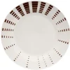 Gifi Assiette à dessert blanche décor aile marron| Vaisselle Et Accessoires De Table