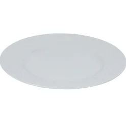 Gifi Assiette à dessert blanche ronde aile damassée| Vaisselle Et Accessoires De Table