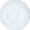 Gifi Assiette à dessert blanche motif étoiles| Vaisselle Et Accessoires De Table