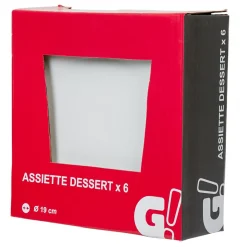Vaisselle Et Accessoires De Table<Gifi Assiette à dessert blanche x6