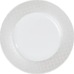 Gifi Assiette à dessert blanche bordure brillante| Vaisselle Et Accessoires De Table