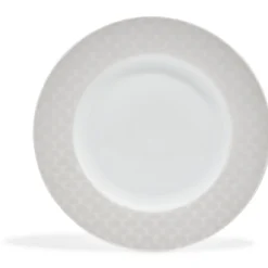 Gifi Assiette à dessert blanche bordure brillante| Vaisselle Et Accessoires De Table