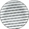 Gifi Assiette à dessert blanche motif ligne de croix noir| Vaisselle Et Accessoires De Table