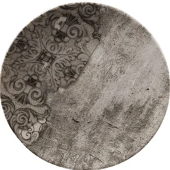 Gifi Assiette à dessert décor bois décor arabesques| Vaisselle Et Accessoires De Table