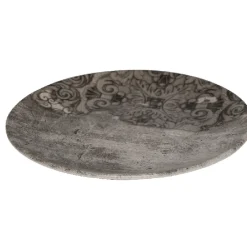 Gifi Assiette à dessert décor bois décor arabesques| Vaisselle Et Accessoires De Table