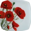 Gifi Assiette à dessert design coquelicot| Vaisselle Et Accessoires De Table