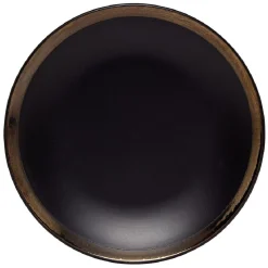 Gifi Assiette à dessert en faïence avec liseré doré| Vaisselle Et Accessoires De Table