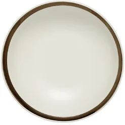 Gifi Assiette à dessert en faïence avec liseré doré| Vaisselle Et Accessoires De Table