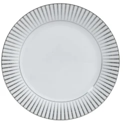 Gifi Assiette à dessert en porcelaine motif argenté| Vaisselle Et Accessoires De Table