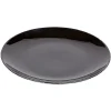 Gifi Assiette à dessert en porcelaine décor marbre gris| Vaisselle Et Accessoires De Table