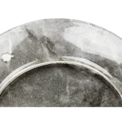 Gifi Assiette à dessert en porcelaine décor marbre gris| Vaisselle Et Accessoires De Table