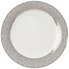 Gifi Assiette à dessert en porcelaine motif argenté| Vaisselle Et Accessoires De Table