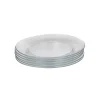 Gifi Assiette à dessert en verre transparent x6| Vaisselle Et Accessoires De Table