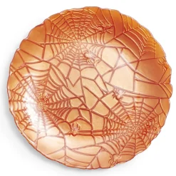 Gifi Assiette à dessert en verre orange Ø21cm| Vaisselle Et Accessoires De Table