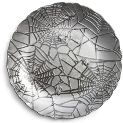 Gifi Assiette à dessert en verre gris Halloween Ø21cm| Vaisselle Et Accessoires De Table