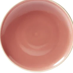 Gifi Assiette à dessert faïence Terracotta avec liseré crème| Vaisselle Et Accessoires De Table