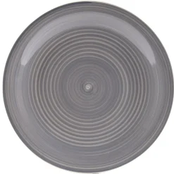 Gifi Assiette à dessert gris effet spirale x4| Vaisselle Et Accessoires De Table