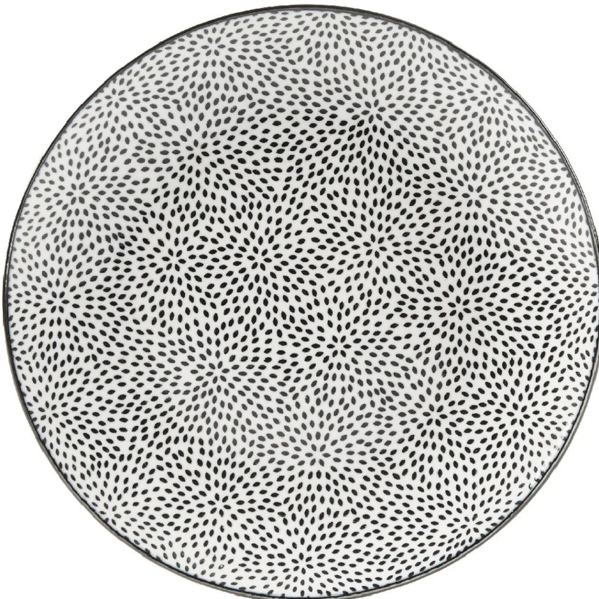 Vaisselle Et Accessoires De Table<Gifi Assiette à dessert Helsinki décor noir blanc x4