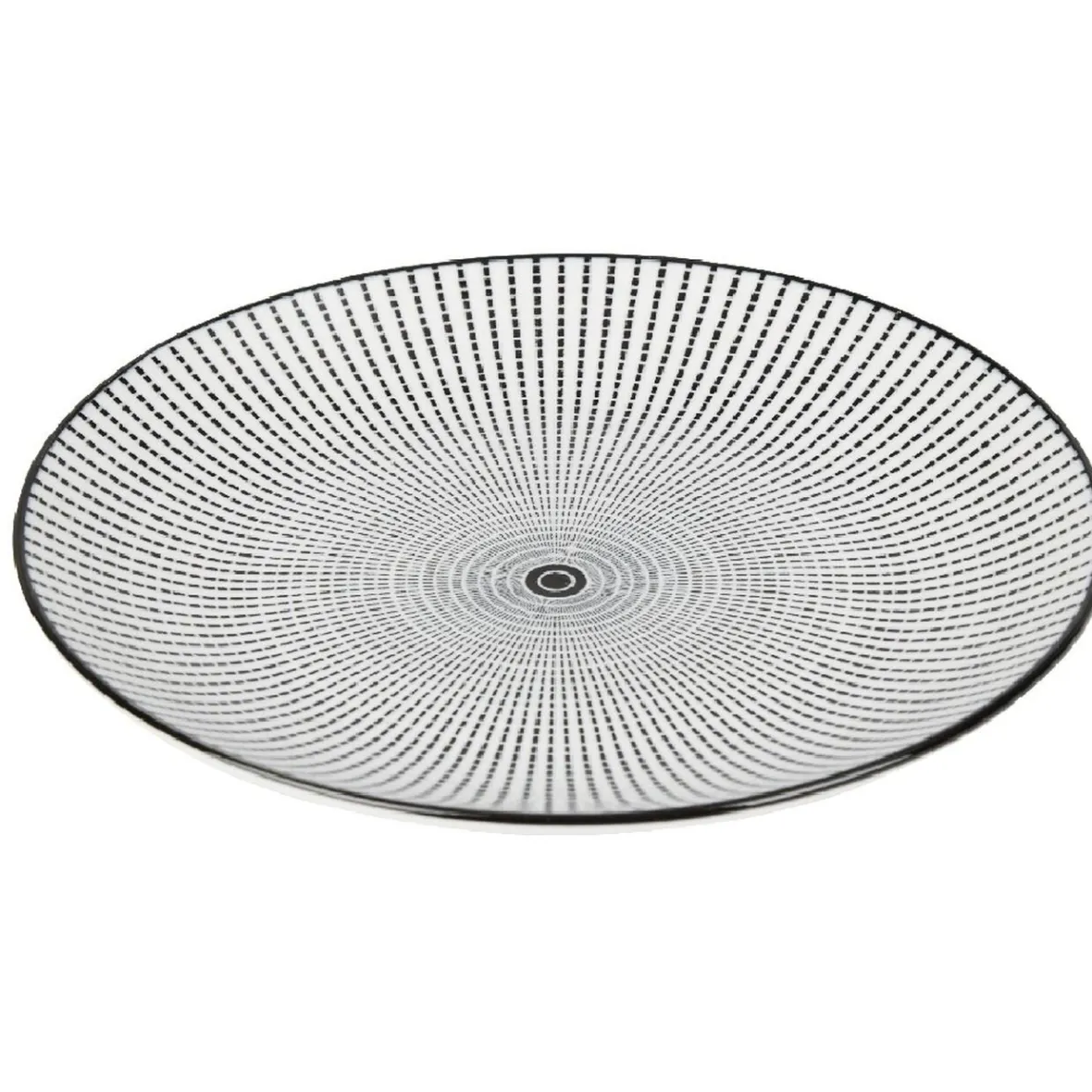 Vaisselle Et Accessoires De Table<Gifi Assiette à dessert Helsinki décor noir blanc x4