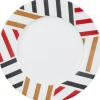 Gifi Assiette à dessert Luminarc blanc rayures contemporaines Balnea| Vaisselle Et Accessoires De Table