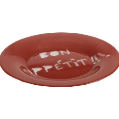 Gifi Assiette à dessert Luminarc rouge design Bon appétit| Vaisselle Et Accessoires De Table