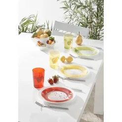 Gifi Assiette à dessert Luminarc design fruit gris vert| Vaisselle Et Accessoires De Table