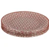 Vaisselle Et Accessoires De Table<Gifi Assiette à dessert Micro blanc et rouge fleurs à pois x4