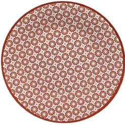 Vaisselle Et Accessoires De Table<Gifi Assiette à dessert Micro blanc et rouge fleurs à pois x4