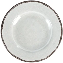 Gifi Assiette à dessert mélaminé effet craquelé| Vaisselle Et Accessoires De Table