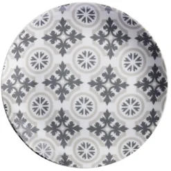 Vaisselle Et Accessoires De Table<Gifi Assiette à dessert motif carreau de ciment gris