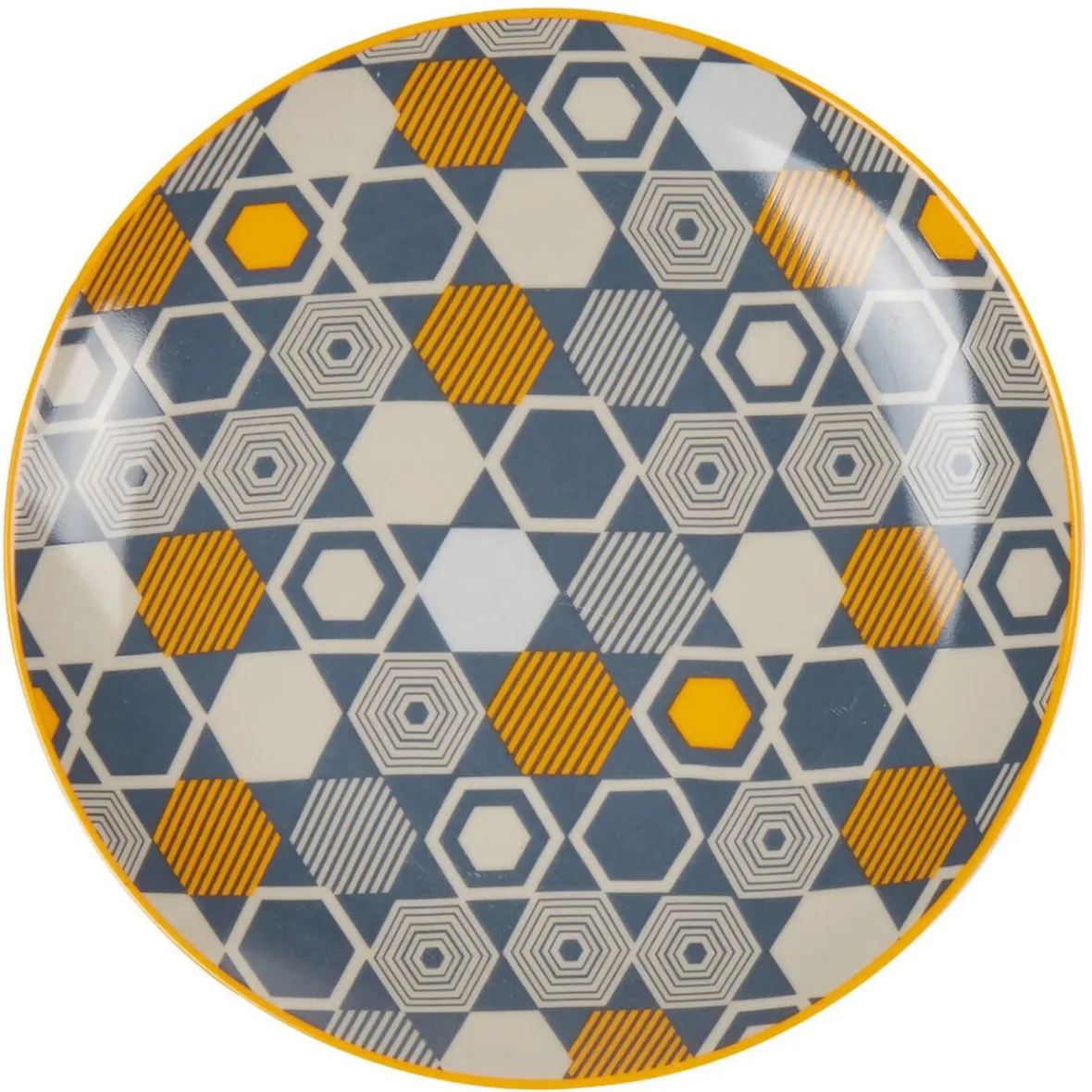 Vaisselle Et Accessoires De Table<Gifi Assiette à dessert motif hexagones multicolores