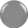 Gifi Assiette à dessert noire et blanche| Vaisselle Et Accessoires De Table