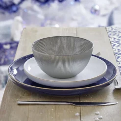 Vaisselle Et Accessoires De Table<Gifi Assiette à dessert Oslo blanche bord doré Ø19cm