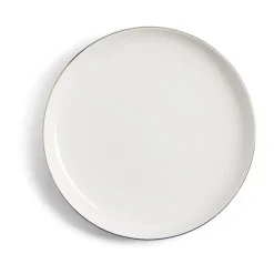 Vaisselle Et Accessoires De Table<Gifi Assiette à dessert Oslo blanche bord doré Ø19cm