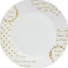 Gifi Assiette à dessert porcelaine Noël| Vaisselle Et Accessoires De Table