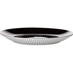 Gifi Assiette à dessert rayure noire et blanche| Vaisselle Et Accessoires De Table