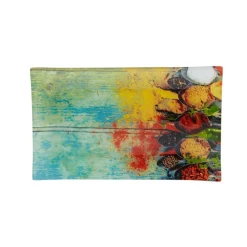 Gifi Assiette à dessert rectangulaire design épices| Vaisselle Et Accessoires De Table
