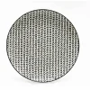 Gifi Assiette à dessert ronde blanche à motif chevron noir| Vaisselle Et Accessoires De Table