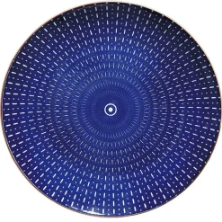 Gifi ASSIETTE À DESSERT RONDE BLEU ET BLANC| Vaisselle Et Accessoires De Table