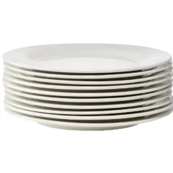 Vaisselle Et Accessoires De Table<Gifi Assiette à dessert ronde céramique blanc x10