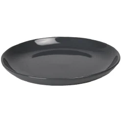 Gifi Assiette à dessert ronde grise unie| Vaisselle Et Accessoires De Table