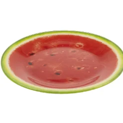 Gifi Assiette à dessert ronde imprimée pastèque| Vaisselle Et Accessoires De Table