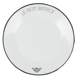 Gifi Assiette à dessert ronde Le petit bistrot| Vaisselle Et Accessoires De Table