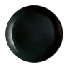 Gifi Assiette à dessert ronde Luminarc unie noire Diwali| Vaisselle Et Accessoires De Table