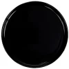 Gifi Assiette à dessert ronde Nordic porcelaine noir| Vaisselle Et Accessoires De Table