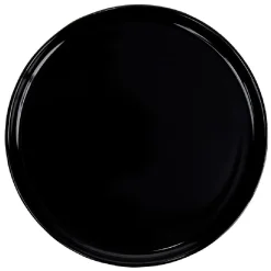 Gifi Assiette à dessert ronde Nordic porcelaine noir| Vaisselle Et Accessoires De Table