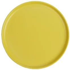 Gifi Assiette à dessert ronde Nordic porcelaine jaune| Vaisselle Et Accessoires De Table